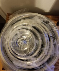 FineDine Stainless Steel Mixing Bowls (Set of 6) - Easy To Clean, Nesting Bowls for Space Saving Storage, Great for Cooking, Baking, Prepping 6 Pack 51 71XgCWOrlL