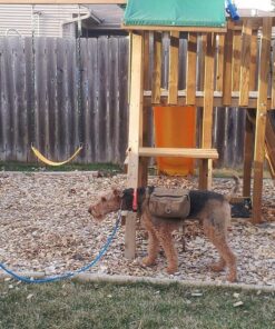 OneTigris Dog Pack Hound Travel Camping Hiking Backpack Saddle Bag Rucksack for Medium & Large Dog (Brown, Large) 11.4"L x 8.7"W x 2.4"H Brown 36 71XgDMIzpL