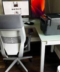 Signature Design by Ashley Baraga Contemporary Glass L-Shaped Home Office Desk, White 66 71Xh xn8BZL