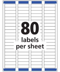 Avery Easy Peel Return Address Labels for Inkjet Printers 1/2" x 1-3/4", Pack of 2,000 (8167) 1 Pack 14 71XhKZIgiVL