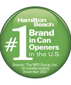 Hamilton Beach Electric Automatic Can Opener with Auto Shutoff, Knife Sharpener, Cord Storage, and SureCut Patented Technology, Extra Tall, Black 26 71XhflCdtL