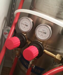 Taprite T752HP Two Product Dual Pressure Kegerator CO2 Regulator Red Bonnet 14 71Xhqg53AKL