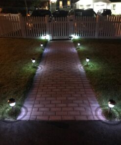 Signature Garden Premium Stainless Solar Garden Lights - Super-Bright 15 Lumens - Perfect Neutral Design; Makes Garden Pathways & Beds Look Great - Easy NO-Wire Installation; Water-Resistant Stainless Steel Silver 6-pack 43 71XhuvqXdKL 1