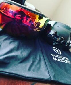 OutdoorMaster Ski Goggles PRO - Frameless, Interchangeable Lens 100% UV400 Protection Snow Goggles for Men & Women A0-blackframe Revosilverlens Vlt10% 42 71Xi 5rzcQL