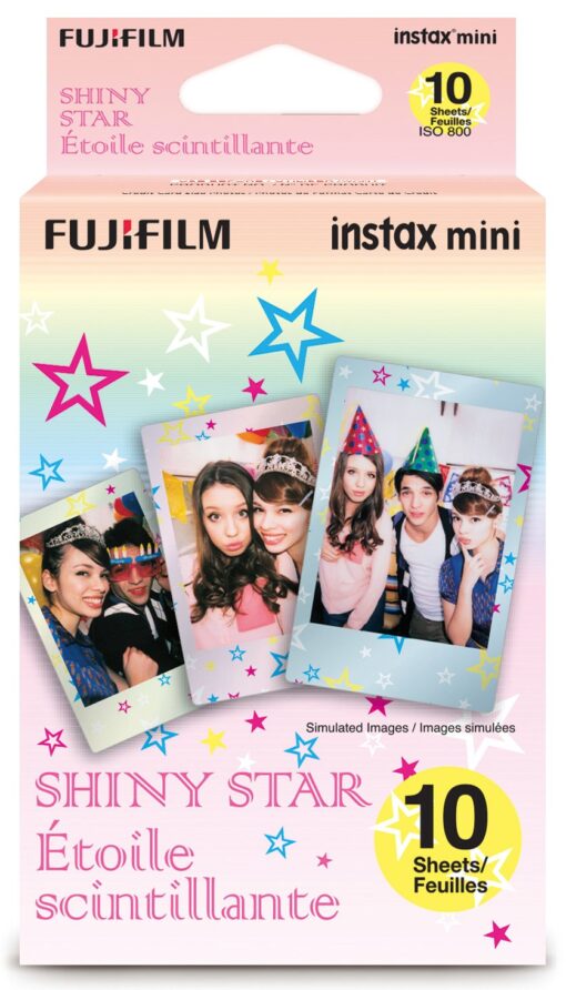 Fujifilm Instax Mini Shiny Star Film - 10 Exposures 1 Box