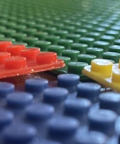 KidKraft 2-in-1 Reversible Top Activity Table with 200 Building Bricks and 30-Piece Wooden Train Set, Natural, Gift for Ages 3+ 41 71XjKFWfhjL