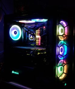 Corsair CORSAIR Crystal 570X RGB Mid-Tower Case, 3 RGB Fans, Tempered Glass - Mirror Black (CC-9011126-WW) 72 71XjXsPuBUL