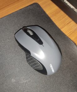 TECKNET Bluetooth Mouse, Wireless Mouse with 6 Buttons, 5 Adjustable DPI Levels, 24 Month Battery Life, Ergonomic Computer Mouse for Laptop, Computer, Mac, PC, Windows, Chromebook, Notebook Grey 63 71XjxByRJTL