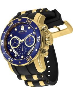 Invicta Men's 6983 Pro Diver Collection Chronograph Blue Dial Black Polyurethane Watch 45 71XkBospHWL