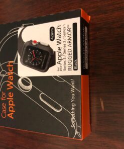 Spigen Rugged Armor Designed for Apple Watch Case for 42mm Series 3/Series 2/1/Original (2015) - Black 64 71XkZxeJ74L