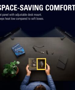 Elgato Key Light - Professional 2800 lumens Studio Light with desk clamp for Streaming, Recording and Video Conferencing, Temperature and Brightness app-adjustable on Mac, PC, iOS, Android 25 71XktJTYqL