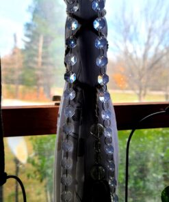 Crystal Acrylic Gems Bead Garland Strands, KinHom 16 Feet Hanging Clear 14mm Daimond Beads Chain Garlands for Manzanita Tree Centerpiece, Chandelier Bead Lamp Chain, Christmas/Wedding Party Decoration Stainless Steel 16 ft, Diameter 14 mm 33 71XnAblOCJL