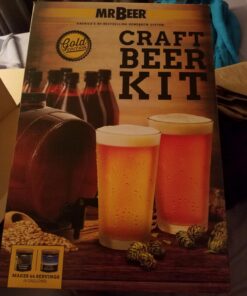 Mr. Beer Complete Beer Making 2 Gallon Starter Kit, Premium Gold Edition, Brown Complete Kit 46 71XnH00XHL
