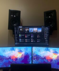 HUANUO Single Monitor Wall Mount for 13 to 32 Inch Computer Screen, Monitor Wall Mount Arm Holds up to 17.6lbs, Height Adjustable Full Motion Gas Spring Wall Monitor Mount - VESA Mount 75x75,100x100 43 71XnSr OgrL