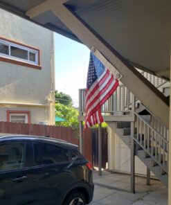 12x18" American Boat Flag - Marine Grade US Flag, Embroidered All Weather Nylon with Reinforced Stitching - for outdoor use, Made In USA 25 71XoeioiJ2L