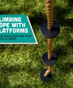 Alternative view of Squirrel Products 6.5 ft Climbing Rope with Platforms - Swing Set Accessories - Additions & Replacements for Active Outdoor Play Equipment
