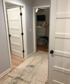 Schlage F40 GEO 622 Georgian Door Knob, Bed & Bath Privacy Lock, Matte Black 24 71Xostz4FOL