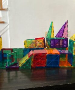 Children Hub 60pcs Magnetic Tiles Set - 3D Magnet Building Blocks - Premium Quality Educational Toys for Your Kids - Upgraded Version with Strong Magnets - Creativity, Imagination, Inspiration 20 71Xpu4XcWL