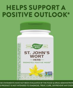 Nature's Way Premium St. John’s Wort Herb, Promotes A Positive Outlook*, 700 mg per serving, 180 Vegan Capsules 17 71XqNMjdYML