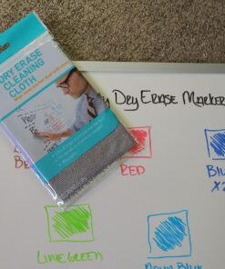 Post-it 3M Post-It Dry Erase Cleaning Cloth (MMMDEFCLOTH), 10 5/8" x 10 5/8", Grey,white 16 71XqkkrvEuL