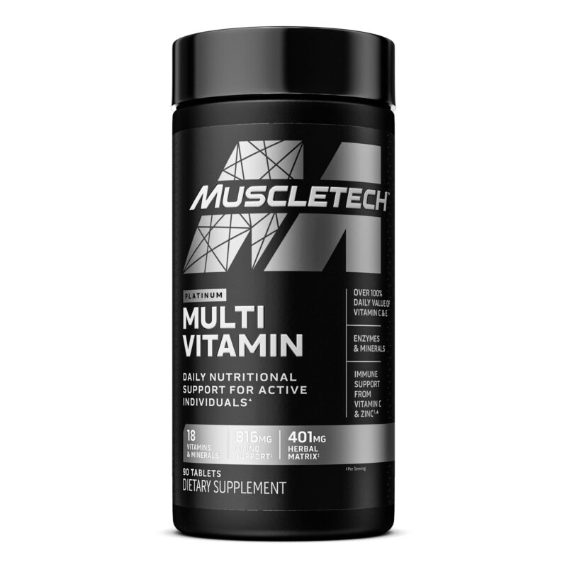Catalog 2 MuscleTech Platinum Multivitamin for Immune Support 18 Vitamins & Minerals Vitamins A C D E B6 B12 Daily Workout Supplements for Men 90 Ct