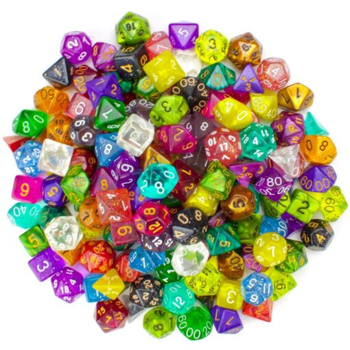 Wiz Dice Series II - DND Dice Set (105 Dice, 15 Sets of 7 Unique Colors) - Perfect DND Gifts - Role Playing Dice DND Accessories for TTRPG MTG Dice Games -D&D Dice Game Sets in Unique Finishes