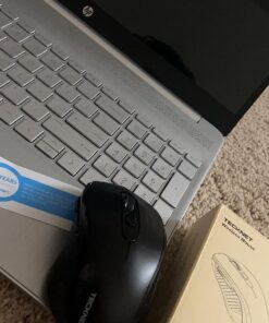 TECKNET Bluetooth Mouse, Wireless Mouse for Laptop 2-in-1(Bluetooth 5.0/3.0+2.4Ghz) Computer Mouse, Portable Ergonomic PC Wireless Mouse with USB Receiver, Compatible with MacBook Pro Air Chromebook Black 44 71XsDHNCPBL