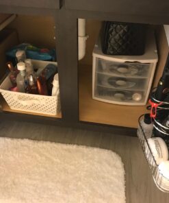 mDesign Steel Over Cabinet Door Hair Care, Hot Styling Tool Organizer Storage Basket for Hair Dryer, Flat Irons, Curling Wands, Straighteners, Space Saving, 3 Sections -Concerto Collection - Chrome 50 71XsOoVmCL