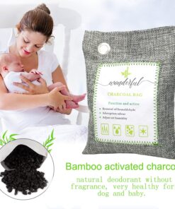 Activated Bamboo Charcoal Odor Absorber for Home, Nature Fresh Air Purifier Bags for Strong Odor Room Car and Shoes, Closet Freshener for Clothes 8 Packs 14 71Xsh5QYDQL