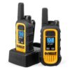 DEWALT DXFRS300 1 Watt Heavy Duty Walkie Talkies - Waterproof, Shock Resistant, Long Range & Rechargeable Two-Way Radio with VOX (2 Pack) 2 Pack