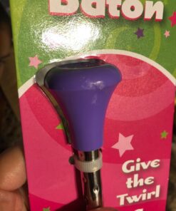 Schylling Twirling Baton - Gymnastic Dance Stick - Assorted Colors: Pink, Purple, White - Ages 3+ - Pack of 1, Large 5 71XtPSDY1AL