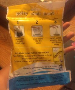 TidyTots Disposable Potty Chair Liners - Value Pack - Universal fits most potty chairs - 32 Liners 21 71XtdN6oErL