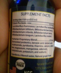 Probonix Kids Probiotic for Toddlers and Children, Organic, Non-GMO Liquid Probiotic Drops, 8 Live Probiotic Strains to Support Gut Health for Toddlers and Children - 1 Month Supply, Grape Children's Grape 23 71Xu6m3jL