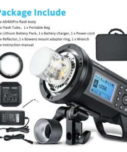 Godox AD400 Pro AD400Pro Outdoor Flash Strobe, Portable 400W 2.4G TTL 1/8000 HSS Monolight, 0.01-1s Recycle, 30W LED Modeling Lamp with Rechargeable Battery and Bowens Mount 47 71XuIMAbRhL