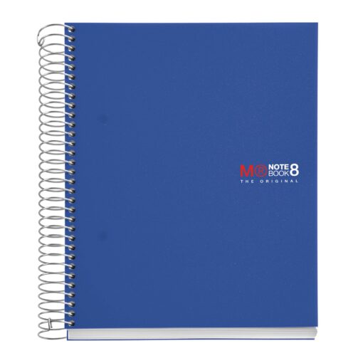 Miquelrius Premium A5 8-Subject Spiral Notebook, Graph Pages, Blue (6" x 8")