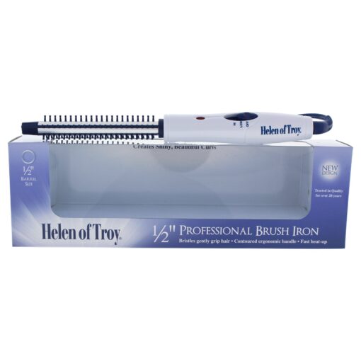 Helen of Troy 1512 Brush Iron, White, 1/2 Inch Barrel