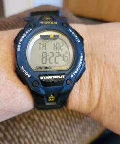 Timex Men's T5K413 Ironman Classic 30 Oversized Black/Blue 27 71XxO7kcCUL