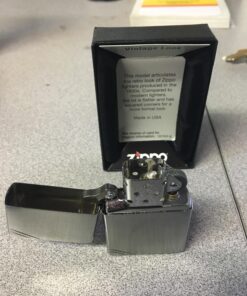 Zippo Vintage Lighters Brushed Chrome Slashes 22 71XxdoaZwpL