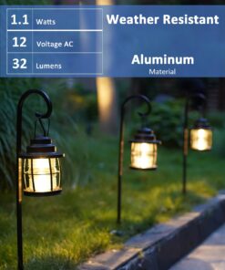 Malibu Lightning 8422-4110-01 Harbor Collection LED Low Voltage Jelly Jar Pathway Light- Black 8 71Xxss4netL