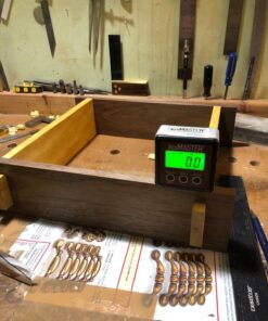 Calculated Industries 7434 AccuMASTER 2-in 1 Magnetic Digital Level and Angle Finder Certified IP54 Dust and Water Resistant,Red Brick Maroon Digital Angle Finder 38 71Xxx1tToEL