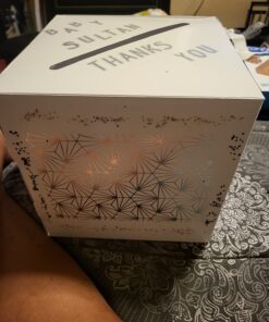Beistle White Card Box Holder For Weddings, Baby Showers, Birthdays, Graduation Party Supplies 9" x 9" 29 71XxynNf4L