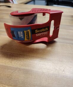 Scotch Heavy Duty Shipping Packing Tape, Clear, Holiday Shipping Supplies, 1.88 in. x 22.2 yd., 6 Tape Rolls with Dispensers 6 Count 49 71XyTWJLvCL
