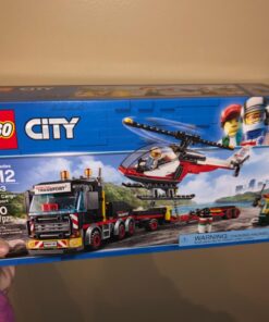 LEGO City Heavy Cargo Transport 60183 Toy Truck Building Kit with Trailer, Toy Helicopter and Construction Minifigures for Creative Play (310 Pieces) (Discontinued by Manufacturer) 28 71Y 1BxeMuL