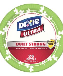 Dixie Ultra Disposable Bowls, 26 Count (Pack of 4)