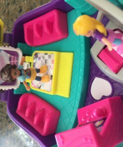 Polly Pocket Playset, Travel Toy with 2 Micro Dolls & Surprise Accessories, Pocket World Cupcake Compact, Food Toy 28 71Y CBFjDLL