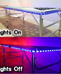 8-Foot Professional Beer Pong Table w/LED Glow Lights - America Edition 10 71Y i5vM3oL 4