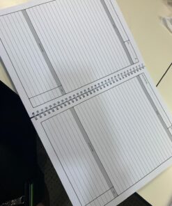 BookFactory Meeting Notebook/Meeting Book for Work- Black 120 Pages (Ruled Format), 8.5in x 11in, Wire-O Bound (MTG-120-7CW-A-(Meetings-K)-MX) 8.5" x 11" 24 71Y n4hnuL