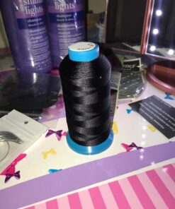 Haobase Black Bonded Nylon Sewing Thread 1500 Yard Size T70 #69 36 71Y oRvnL