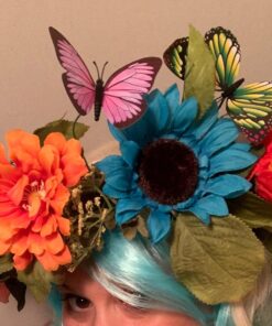 Teenitor 40 Pcs Butterfly Stakes, 5 Different Size Garden Ornaments Patio Decor Butterfly Party Supplies Outdoor Yard Stakes Decorative 1 1.7/2.7/3.5/4.8/5.9inch 48 71Y03asy57L