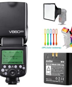 Godox V860II-S High-Speed Sync GN60 1/8000 2.4G TTL Li-ion Battery Camera Flash Speedlite Light Compatible for Sony Camera & USB LED 35 71Y0OJqRHIL